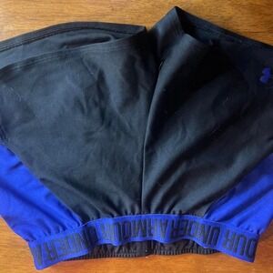 Under Armour black and blue shorts